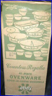 Vintage Corning Ware! Countless Regalla 41 Piece Ovenware