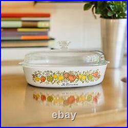 Vintage Corning Ware Dish With Lid 10 X 10 X 2 Le Romarin A-10-B Lid A12C