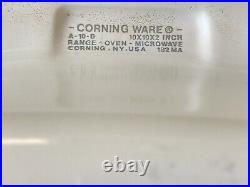 Vintage Corning Ware Dish With Lid 10 X 10 X 2 Le Romarin A-10-B Lid A12C