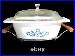 Vintage Corning Ware Dutch Oven P-34-B4 Qts. Made in USA