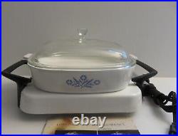 Vintage Corning Ware Electromatic Skillet Hot Plate Buffet Warmer USA New in Box