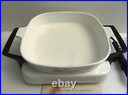 Vintage Corning Ware Electromatic Skillet Hot Plate Buffet Warmer USA New in Box