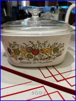 Vintage Corning Ware L'Echalote La Marjolaine Spice of Life A-3-B