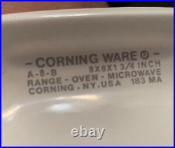 Vintage Corning Ware L'Echalote Spice Of Life dish A-8-B & lid Stamped