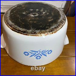 Vintage Corning Ware N-5-B Blue Cornflower 5 Quart Range Topper & Lid