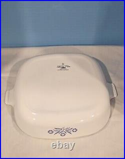 Vintage Corning Ware P-10-B Blue Cornflower 10 Casserole With Lid 1960's USA