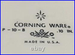 Vintage Corning Ware P-10-B Blue Cornflower 10 Rare 60's Casserole With Lid USA