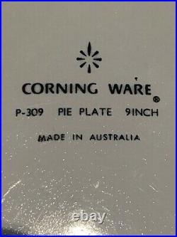 Vintage Corning Ware P309 PIE PLATE 9INCH Made In Australia