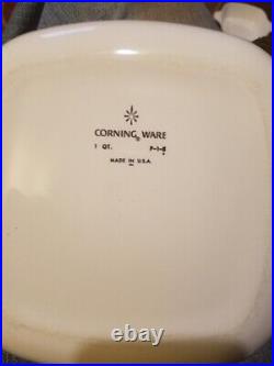 Vintage Corning Ware Petit Casserole Dishes Vegetables No Lids 1 3/4 Cup