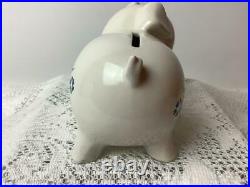 Vintage Corning Ware Piggy Bank Cornflower Blue Pig NO Stopper