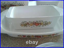 Vintage Corning Ware Pyrex 24 piece Spice Of Life Casserole Oven Cookin Dishes