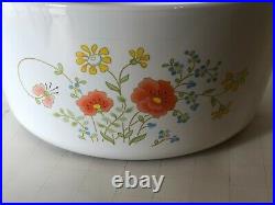 Vintage Corning Ware Range Topper 5 QT Saucepot With Lid Wildflower N-5-7