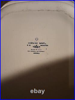 Vintage Corning Ware Roaster 13x9x2 With Rare Stamp