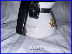 Vintage Corning Ware SPICE OF LIFE 6-Cup TEAPOT Kettle with Metal LID #P-104-8