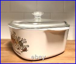 Vintage Corning Ware SPICE OF LIFE Casserole A-3-B, 3 Quart withLid L'Echalote