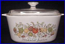 Vintage Corning Ware SPICE OF LIFE Casserole A-3-B, 3 Quart withLid L'Echalote