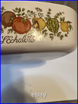 Vintage Corning Ware Spice Of Life 1 Qt L'Echalote A-1-B Dish no Lid Stamped