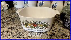 Vintage Corning Ware Spice Of Life A-2-B-2 and P-2-1/2-B and A-3-B and A-5-B