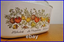 Vintage Corning Ware Spice Of Life Casserole 5 Liter/qt L'echolote La Sauge