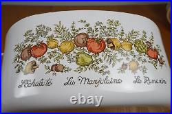 Vintage Corning Ware Spice Of Life Casserole 5 Liter/qt L'echolote La Sauge