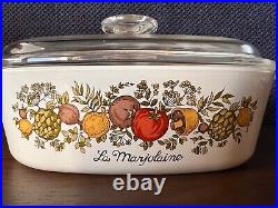 Vintage Corning Ware Spice Of Life, L'Marjolaine Casserole Dish With LID (A-2-B)