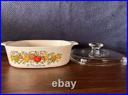 Vintage Corning Ware Spice Of Life, L'Marjolaine Casserole Dish With LID (A-2-B)