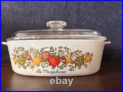 Vintage Corning Ware Spice Of Life, L'Marjolaine Casserole Dish With LID (A-2-B)