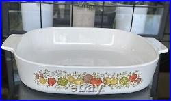 Vintage Corning Ware Spice Of Life La Romarin Casserole Dish A-10-B