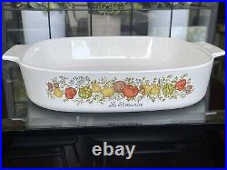 Vintage Corning Ware Spice Of Life La Romarin Casserole Dish A-10-B