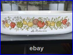 Vintage Corning Ware Spice Of Life La Romarin Casserole Dish A-10-B