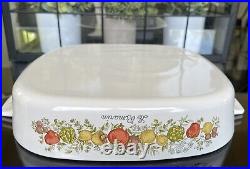 Vintage Corning Ware Spice Of Life La Romarin Casserole Dish A-10-B