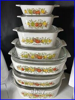 Vintage Corning Ware Spice Of Life Large Selections Perfect Collectors Set 26PCS