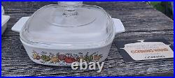 Vintage Corning Ware Spice Of Life Set 6 Pieces With Lids Exceptional Condition
