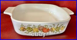 Vintage Corning Ware'Spice of Life' 1 Quart Casserole Dish A-1-B