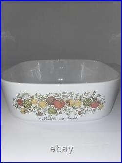 Vintage Corning Ware Spice of Life A-84-B 4 Qt. Saucepot with Pyrex A-12-C Cover