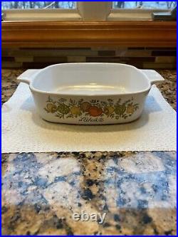 Vintage Corning Ware Spice of Life L'Echalote 1 LITER Casserole A-1-B NO LID