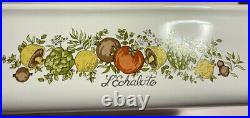 Vintage Corning Ware Spice of Life L'Echalote Cass. Dish P-322 Hologram Stamp