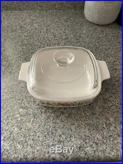 Vintage Corning Ware Spice of Life LEchalote Casserole A-1-B with Lid