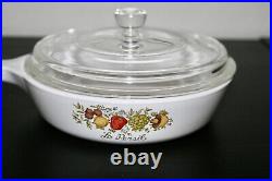 Vintage Corning Ware Spice of Life Le Persil Saucepan P-83-B STAMPED with Lid