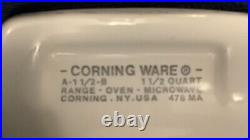 Vintage Corning Ware Spice of Life Set Of 4 1 1/2, 2,3 qts. & 10x10x2 EUC