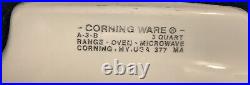 Vintage Corning Ware Spice of Life Set Of 4 1 1/2, 2,3 qts. & 10x10x2 EUC