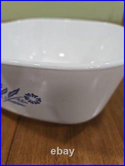 Vintage Corning Ware. Unique Blue Cornflower. 1 1/2 Qt. With The Lid