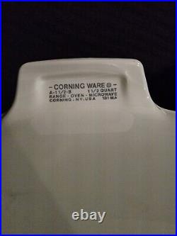 Vintage Corning Ware Wildflower 1 Quart Casserole Dish A-1-B With Pyrex Lid