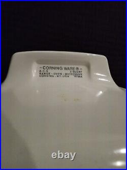 Vintage Corning Ware Wildflower 1 Quart Casserole Dish A-1-B With Pyrex Lid