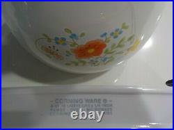 Vintage Corning Ware Wildflower Pattern 5-piece set New Old Stock in Box