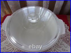 Vintage Corning Ware cornflower blue N5B 5 qt round casserole w lid EUC RARE