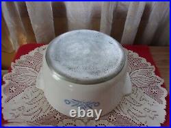 Vintage Corning Ware cornflower blue N5B 5 qt round casserole w lid EUC RARE