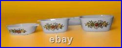 Vintage CorningWare Spice Of Life Lot Of 3