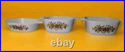 Vintage CorningWare Spice Of Life Lot Of 3