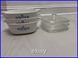 Vintage Corningware Blue Cornflower 18 Piece Set